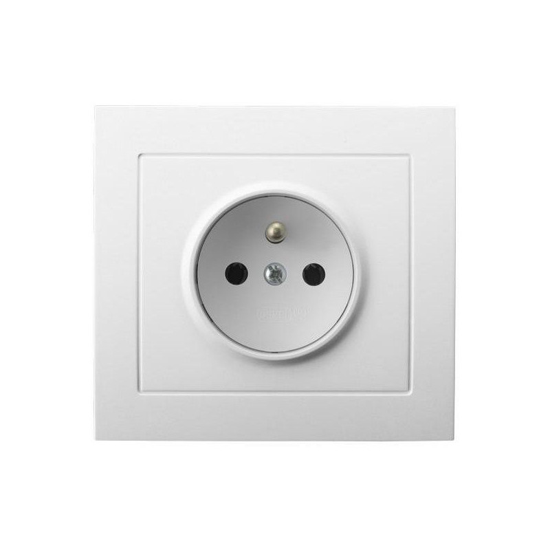 Gniazdko pojedyńcze z uziemieniem Kanlux